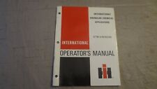 International Harvester Granular Chemical Applicators Operators Manual picture
