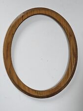 New Solid Oak Oval Wood Picture Frame fits 11