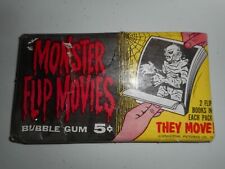 1963 MONSTER FLIP BOOK MOVIES UNOPENED WAX PACK  TOPPS   picture