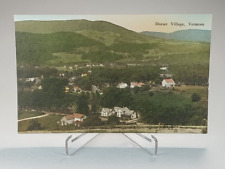 Dorest Village Vermont, VT Aerial Hand Painted Divided Unposted Vintage Postcard picture