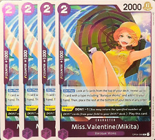 One Piece TCG - 4 Series Playset - OP04-066 Miss.Valentine (Mikita) R/EN/NM picture