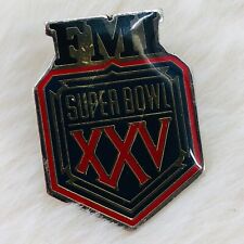 Vtg Super Bowl XXV FMI Sponsored NFL Football Lapel Pin by Peter David picture