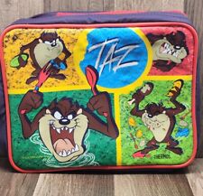 Vintage Tasmanian Devil (Looney Tunes) TAZ Soft Zip Lunch Bag Box Thermos picture