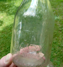 MONG DAIRY Oil City, PA Quart Embossed Glass Milk Bottle Duraglas Vintage picture