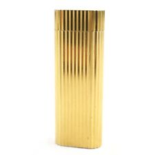 Cartier Stripe Embossed Oval Roller Type Lighter Gold Swiss picture