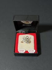 Vintage Van Dell Mickey Mouse 925 Sterling Silver Ring Size 6 picture