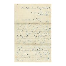 1864 Civil War Letter — 26th Massachusetts Soldier — First Battle of Deep Bottom picture