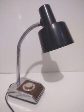 Vintage 1970's Mobilite Dimmable Desk Lamp Gooseneck Woodgrain Chrome Working  picture