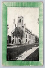 St Joseph's Catholic Church Fond Du Lac Wisconsin Vintage Posted 1910 Postcard picture
