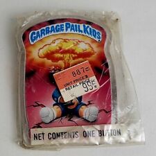 Vtg 1986 NEW Topps Garbage Pail Kids Pinback Button ADAM BOMB 