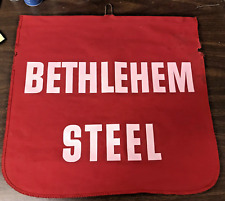 Vintage Bethlehem Steel Red Safety Flag Sign picture