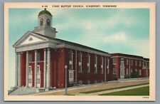 First Baptist Church Kingsport Tennessee TN Vintage Postcard picture