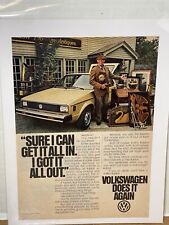 Vintage 1980 Volkswagen VW Rabbit Car Genuine Magazine Advertisement Print Ad picture