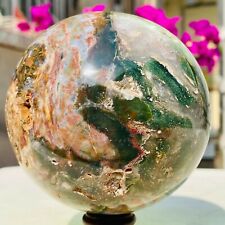 3.24lb Large Colorful Ocean Jasper Quartz Crystal Sphere Ball Specimen Healing picture