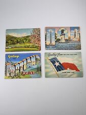 Lor/4 Vtg 1940s 1950s Souvenir Folder Postcards Texas Decorah Iowa Portland ME picture