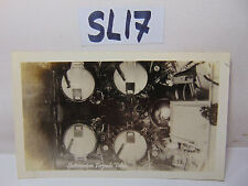 VINTAGE 1920'S US NAVY PICTURE POSTCARD SUBMARINE SUB TORPEDO TUBES UNUSED RARE picture