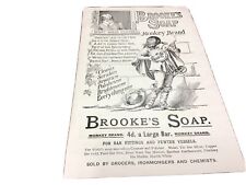 Brooke’s Soap Monkey Brand Ads Double Sided picture
