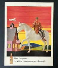 1958 White Horse Scotch Whiskey Advertisement After Football Game Vtg Print AD picture