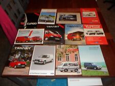 Lot of 12 European Ford Transit Cargo Econovan Fiesta Cube Dealer Brochures picture