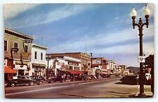 1950s PORTERVILLE CA STREET SCENE JOHNIE'S PLACE CAFE LIQUOR POSTCARD P3760 picture