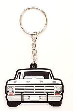 Ford F100 Bumpside Truck Design Keychain - Soft Material Vibrant Color Detail picture