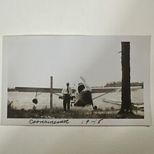 1948 Coonamessett Falmouth MA Original vintage photo airplane aviation  snapshot picture