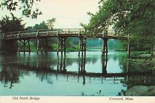 Postcard The North Bridge, Concord, Massachusetts Vintage picture