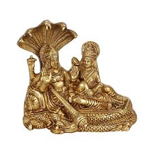 Brass Lakshmi Vishnu Idol God Goddess Statues Religious Deity 7