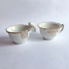 2 Vintage Mini Teacups. Washington DC, Royal Gorge Colorado. 1 inch tall. Cute picture