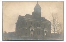RPPC Old School at MANTUA OH Ohio Real Photo Postcard picture