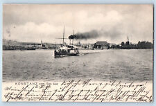 Freiburg Germany Postcard Konstanz from the Lake Steamer 1904 Antique Posted picture