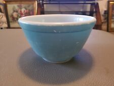 VINTAGE PYREX 401 PRIMARY BLUE 1 1/2 PINT MIXING NESTING SERVING BOWL picture
