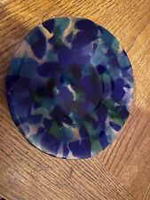 Random Natural Blue Agate Round Coffee Table Top Handmade Plate picture