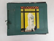 Vintage Yellowstone Park Scrabook Personal Letters Photos  10 X 13  Railroad... picture