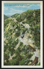 VTG Postcard 1915-30, Mt Lowe California, Up Alpine Grade, picture
