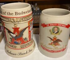 2003 Evolution Of The Budweiser - State Con. Stein #15677 & 1988 August A. Bush picture