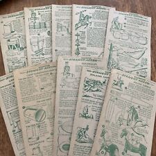 Vintage 1951 Nabisco Shredded Wheat Straight Arrow Cards Lot Of 10 Cards picture