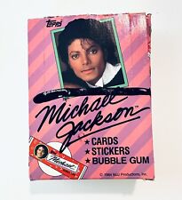 Vintage 1984 Topps Michael Jackson Trading Cards Box ~ 36 Sealed Wax Packs picture