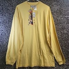 Disney Women's Banana Longsleeve Henley XL Pullover Shirt With Micky & Friends picture