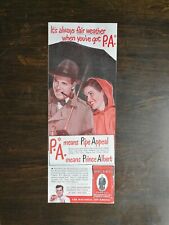 Vintage 1947 Prince Albert Tobacco Original Color AD A1 picture