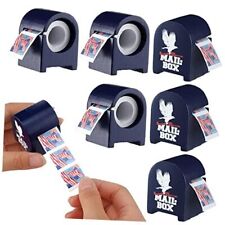 6 Pcs Wooden Stamp Roll Dispenser Wood Postage Stamp Dispenser for Roll of 100  picture
