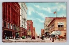 Denver CO-Colorado, Seventeenth Street, Advertisement, Antique Vintage Postcard picture
