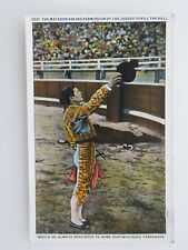 1900s Antique Postcard The Matador Kill The Bull Bullfighter Hand Painted A1478 picture