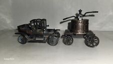 Vintage Pencil Sharpener Miniature Die Cast Metal Lot of 2  Truck & Water Pump picture
