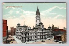 Philadelphia PA-Pennsylvania, City Hall, Antique Vintage Souvenir Postcard picture