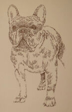FRENCH BULLDOG DOG ART PRINT #46 DRAWN FROM WORDS Kline adds your dogs name free picture