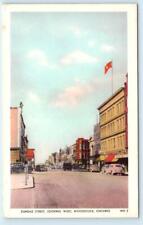 WOODSTOCK, Ontario Canada ~ DUNDAS STREET Scene 1954 Postcard picture