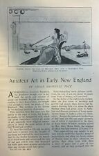 1902 Amateur Art in Early New England illustrated picture