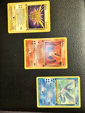 Pokémon TCG 1st Edition Fossil Set. 3 Cards. Zapdos ,Articuno & Moltres. MINT/NM picture