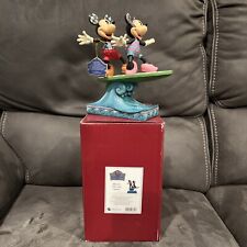 Jim Shore Disney “Surf’s Up” 6001275  Minnie & Mickey Surfing On Wave Figurine picture